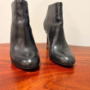 Sam Edelman Black Leather Booties Size 6